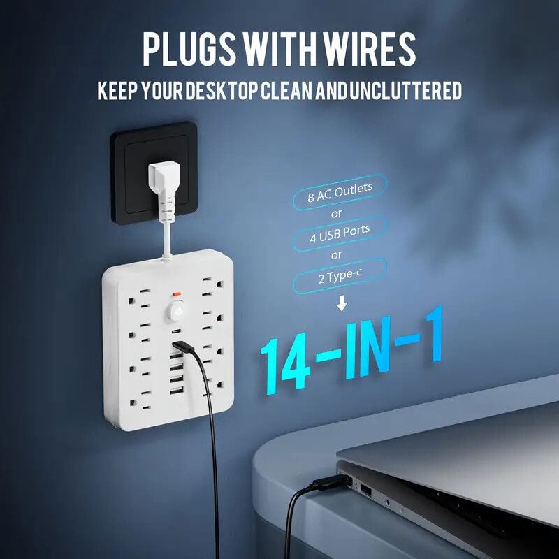 14 in 1 US Standard Multifunctional Power Strip