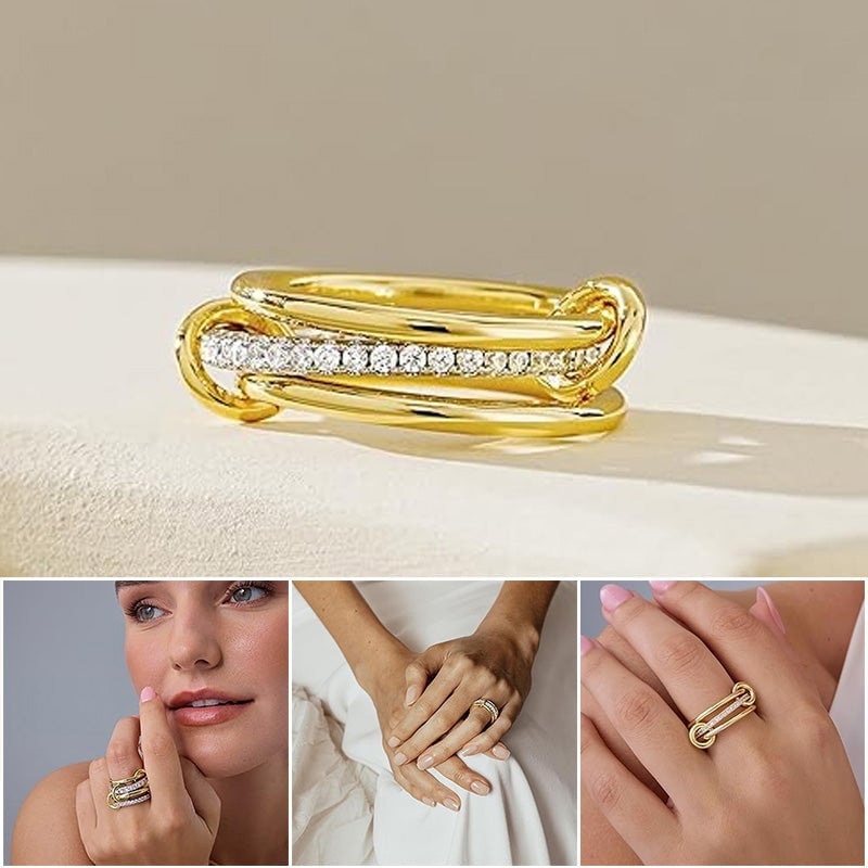 Interlocking Stackable Rings for Women
