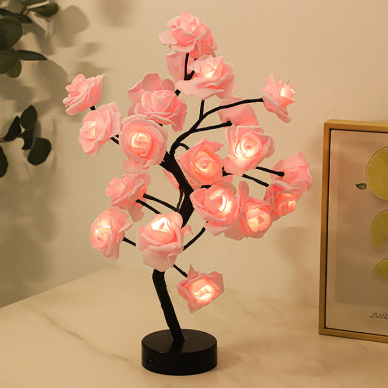 Tabletop Rose Flower Tree Light