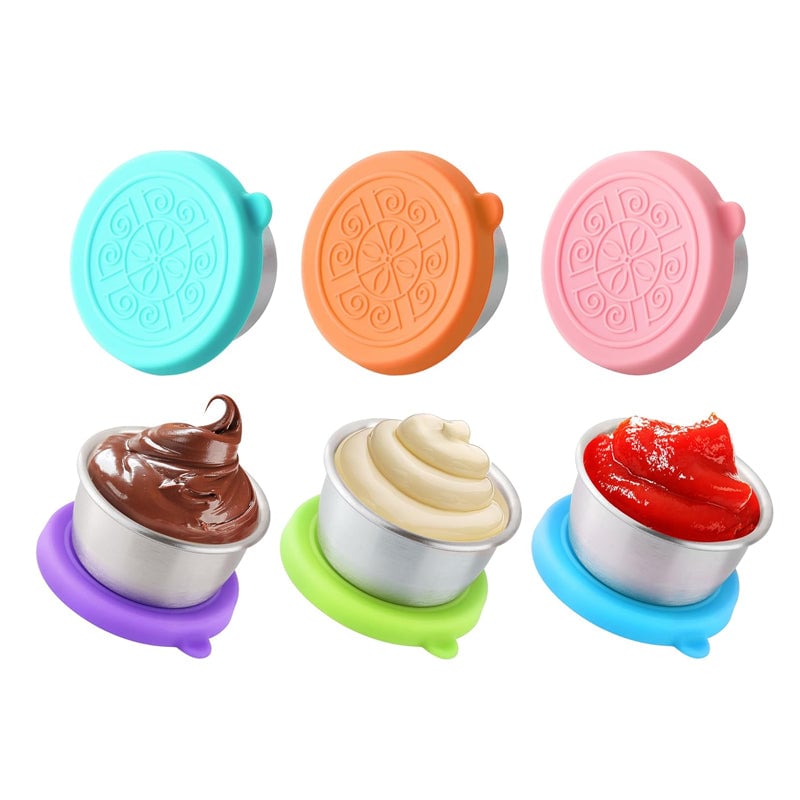 Stainless Steel Containers With Leakproof Silicone Lids