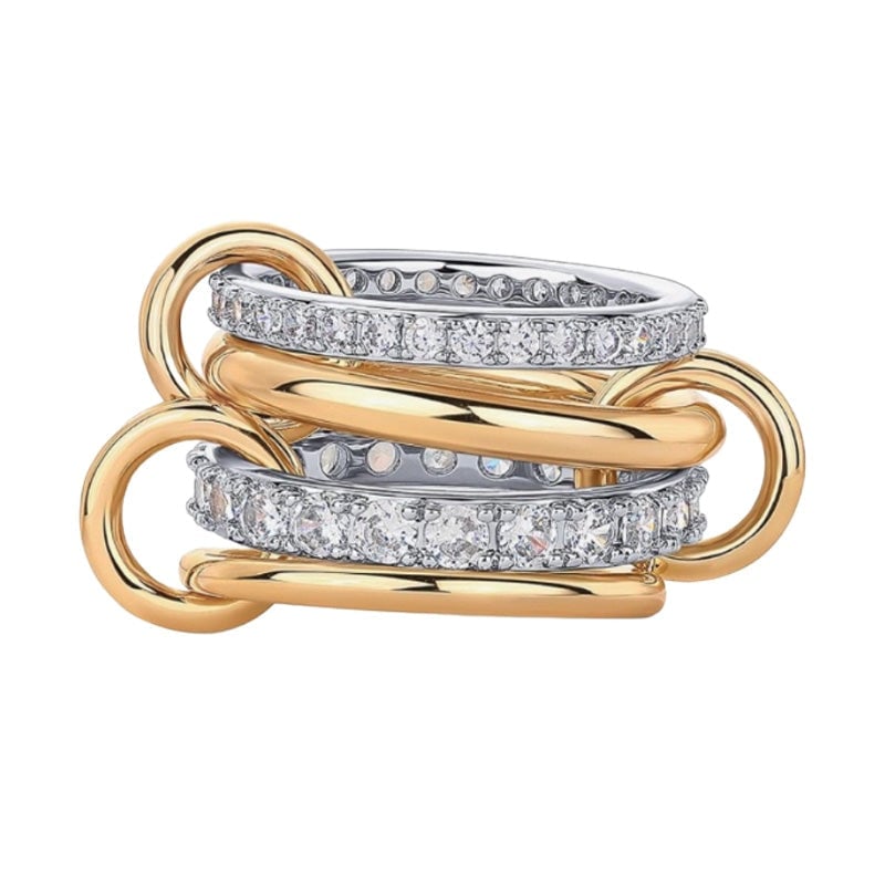 Interlocking Stackable Rings for Women