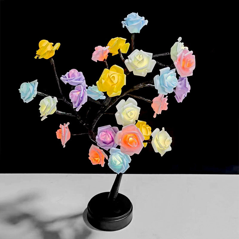 Tabletop Rose Flower Tree Light