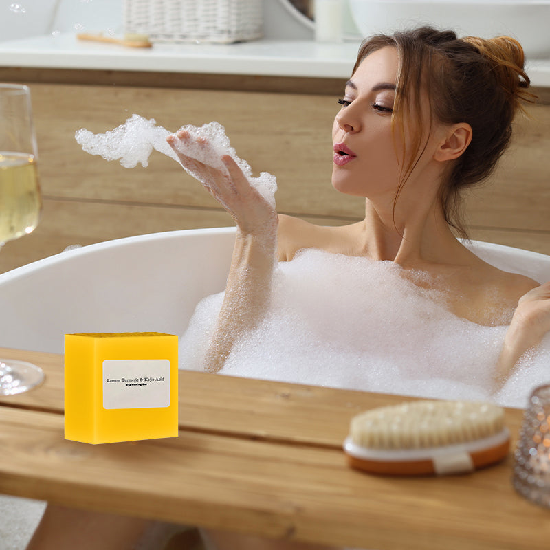 Lemon & Turmeric Kojic Acid Brightening Soap