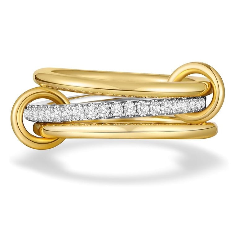 Interlocking Stackable Rings for Women