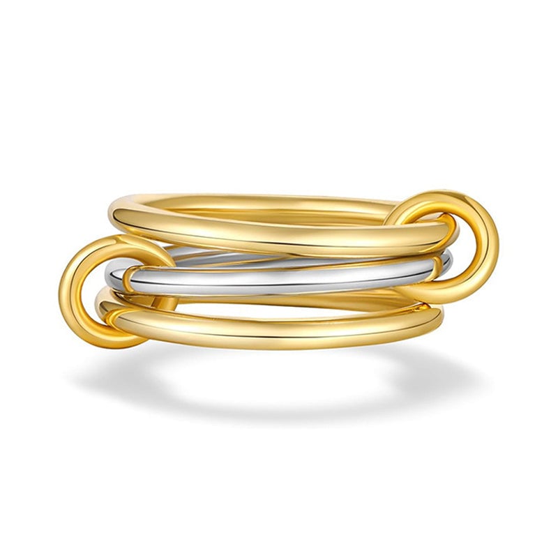 Interlocking Stackable Rings for Women