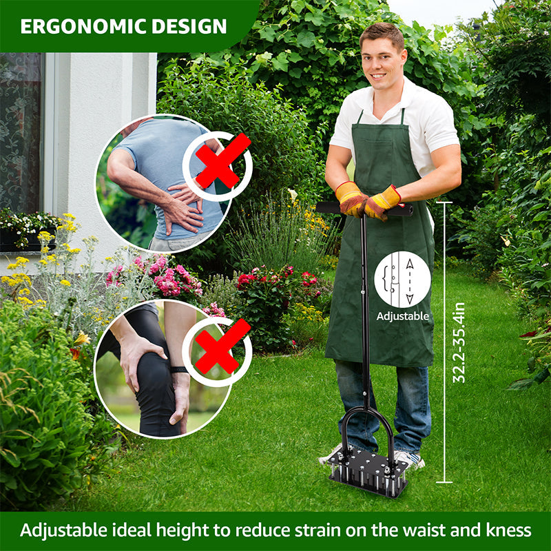 Improve Soil Health and Lawn Growth - Sakerplus Lawn Aerator