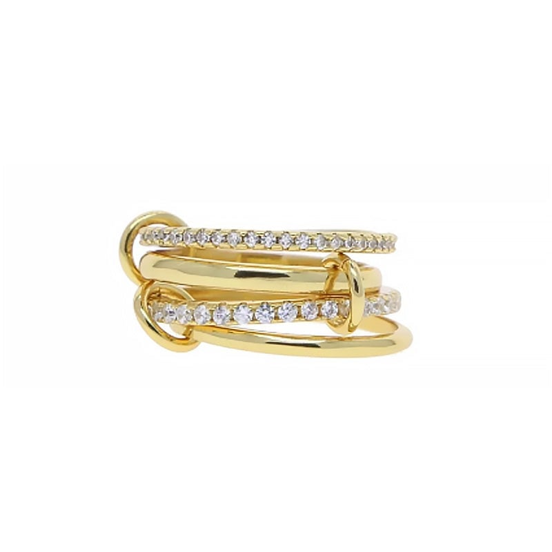Interlocking Stackable Rings for Women