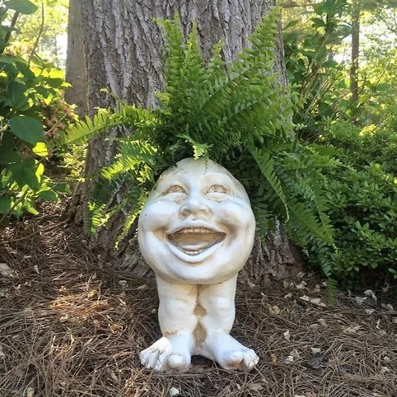 Mugglys Face Statue Planter