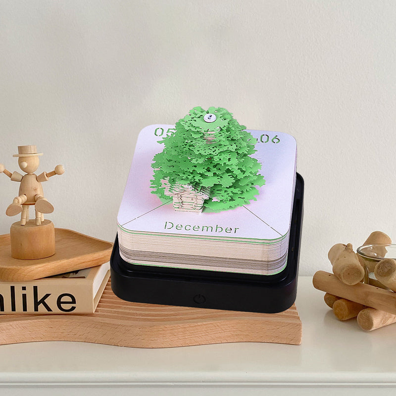 Tree House Paper Sculpture Calendar Ferristale tree-house-paper-sculpture-calendar-ferristale