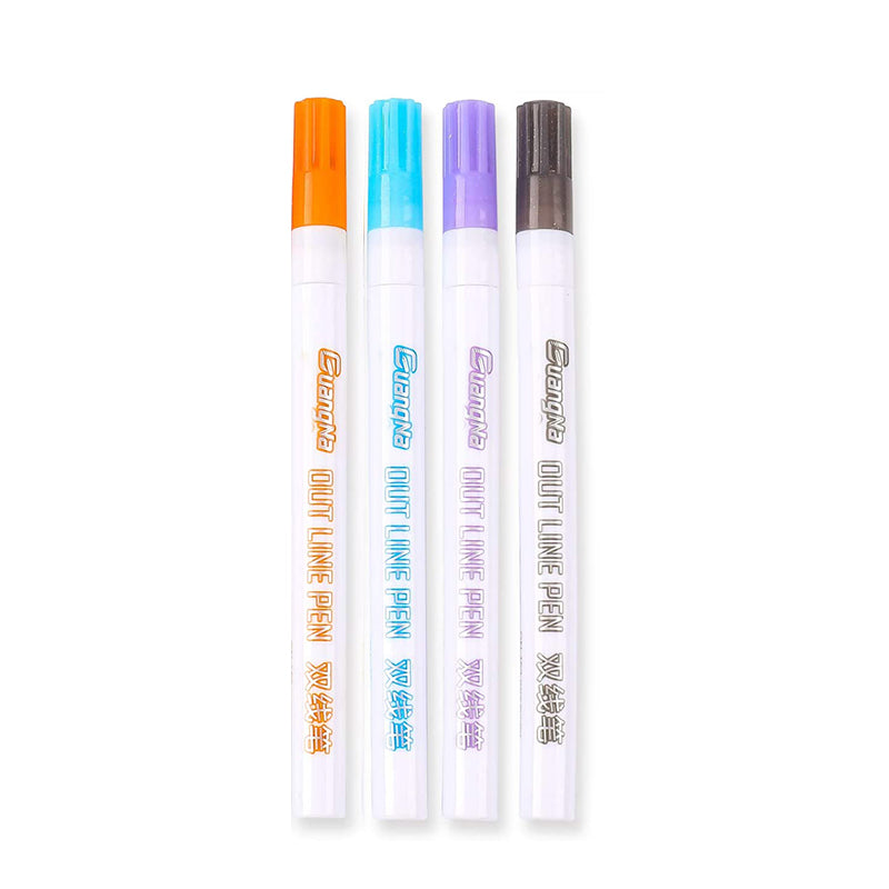 Drawing Double Line Outline Pen