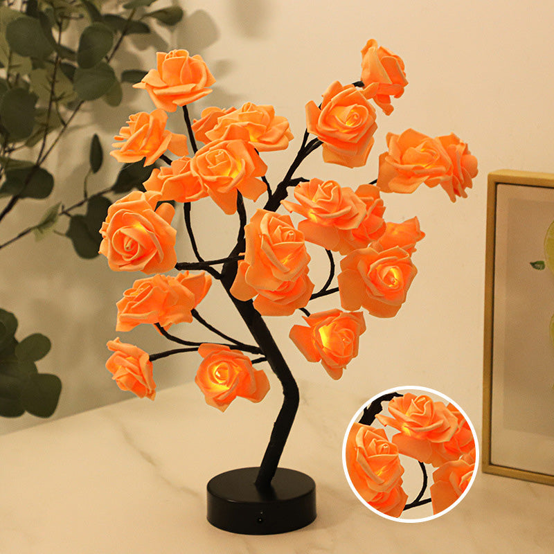 Tabletop Rose Flower Tree Light