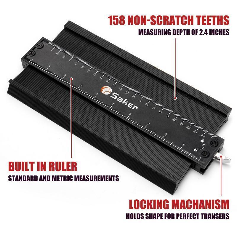 Saker Contour Gauge Profile Tool - Upgraded Version
