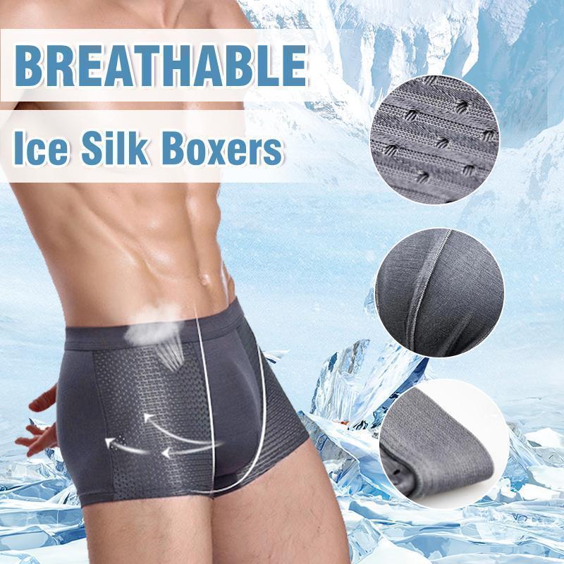 Mens Breathable Ice Silk Underwear