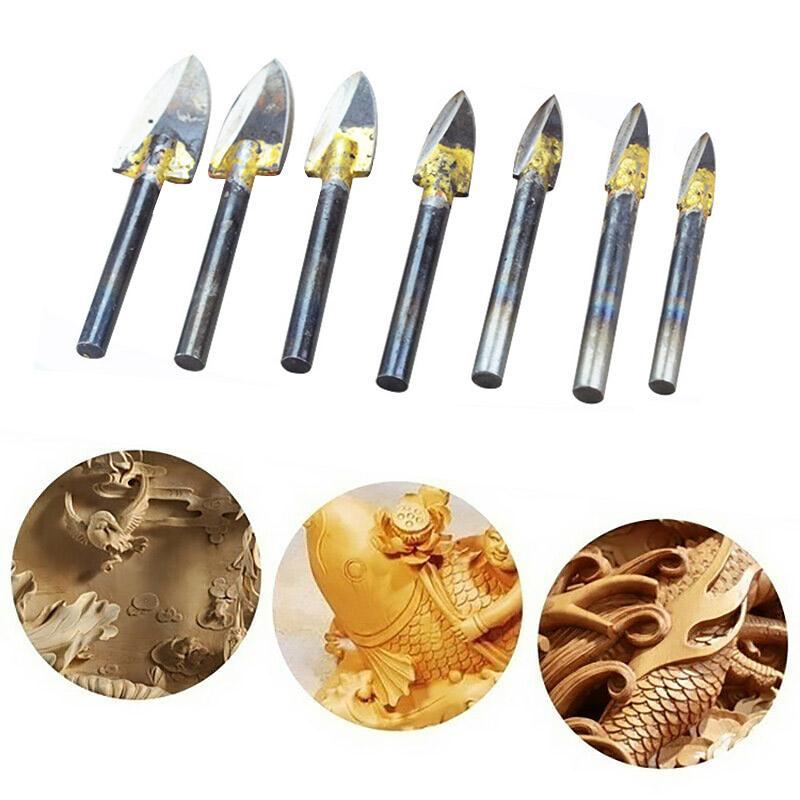 Rolling™ Wood Carving & Engraving Drill Bit Set