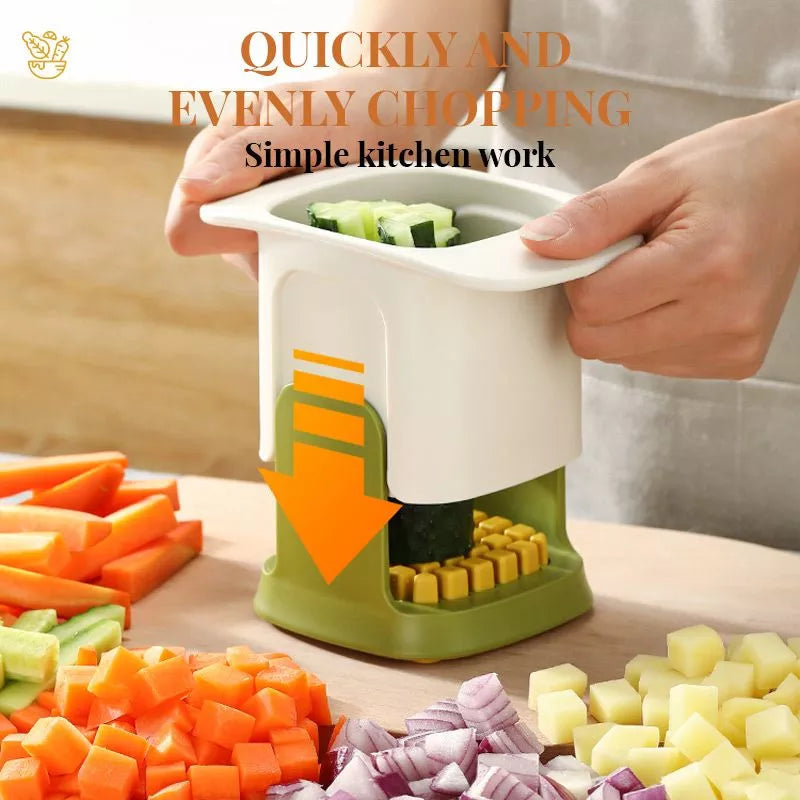 Mini kitchen hand press vegetable cutter