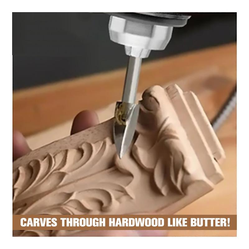 Rolling™ Wood Carving & Engraving Drill Bit Set