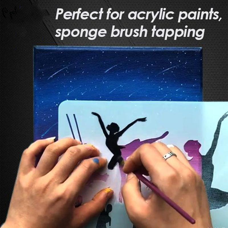 Fast Draw Stencil Art Templates (12 Sheets/Set)