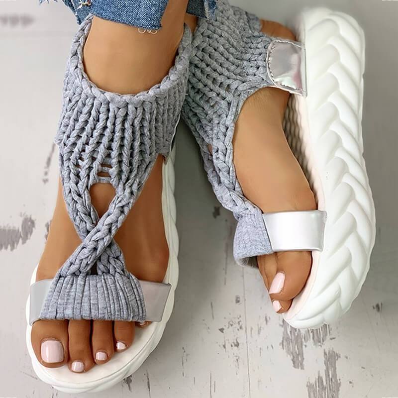 Venture™ Woven fabric thick sole sandals