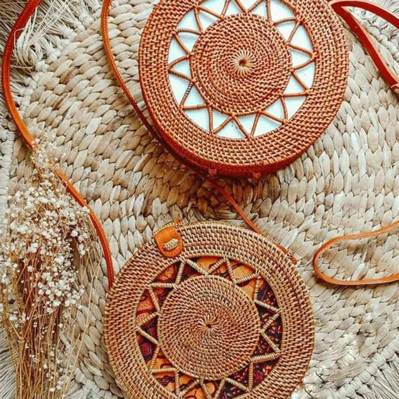 Crochet Basket Weaving Wooden Base (2PCS)