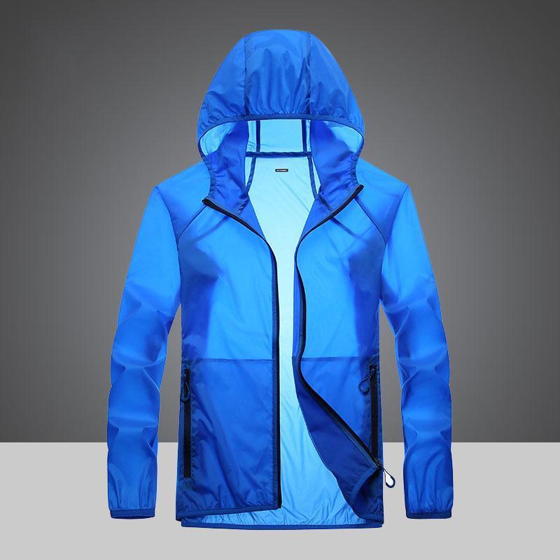 Lightweight Hooded Jackets Sun Protection+Quick Dry Windproof Packable