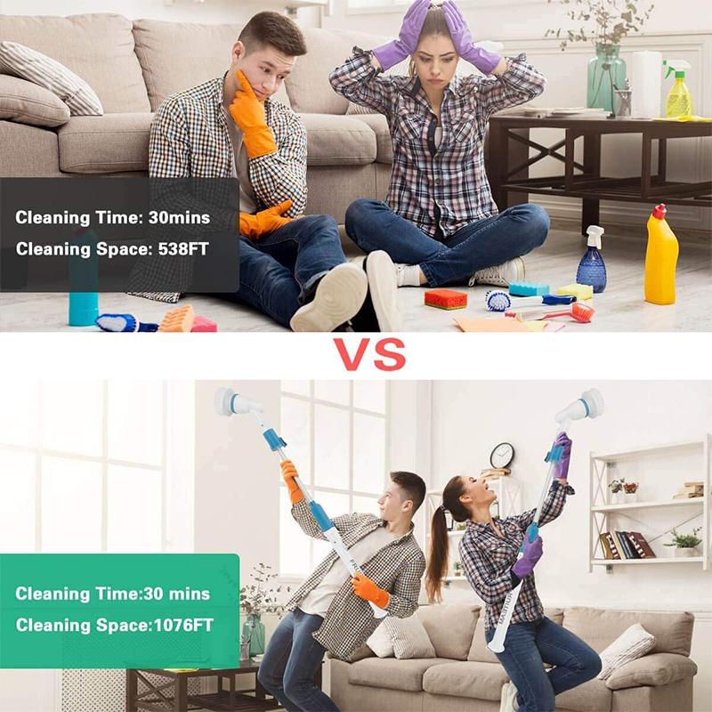 Wireless rechargeable electric cleaning brush