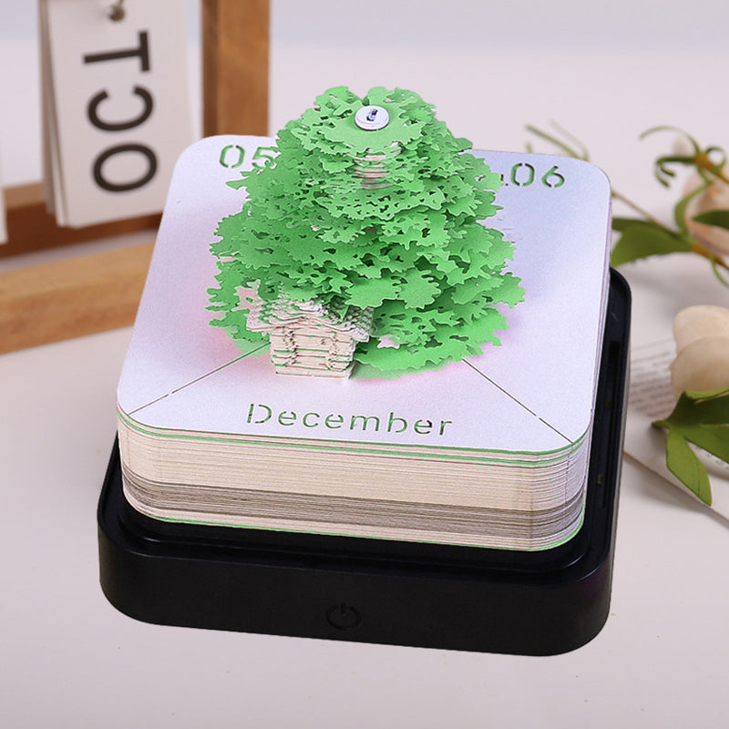 Tree House Paper Sculpture Calendar Ferristale tree-house-paper-sculpture-calendar-ferristale