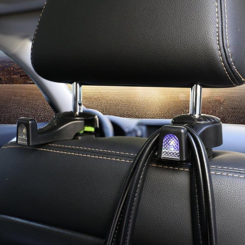 Car Seat Rear Hook with Mobile Phone Holder(2PCS)