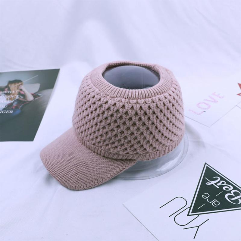 Winter Ponytail Knit Cap