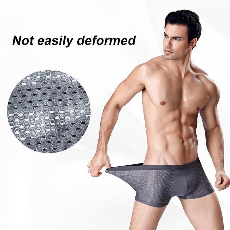 Mens Breathable Ice Silk Underwear