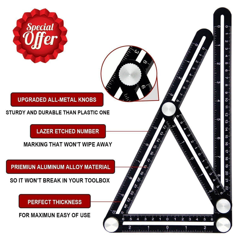Amenitee® Angle Layout Measuring Ruler