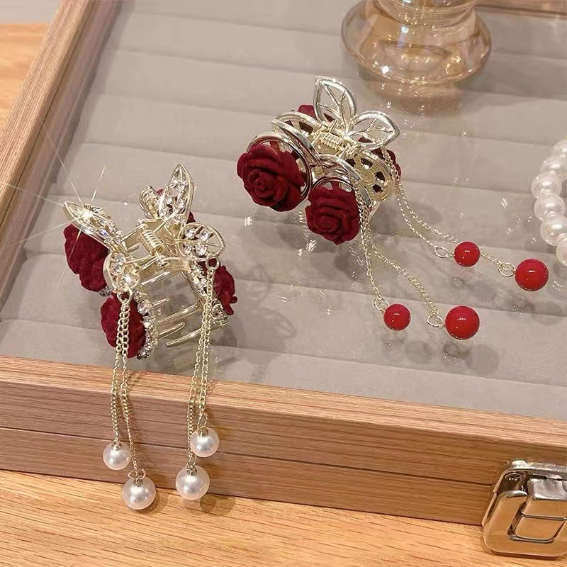 Metal Hair Barrette Tassel Hair Clip
