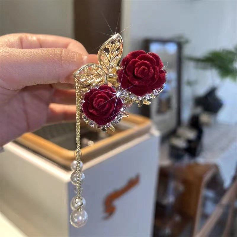 Metal Hair Barrette Tassel Hair Clip