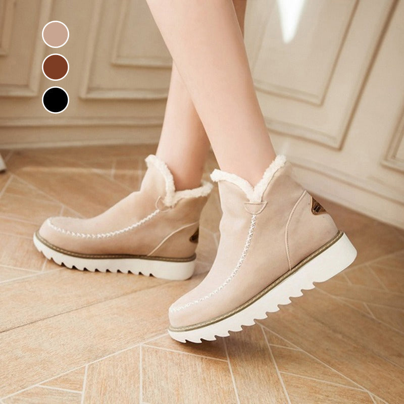 Winter Flat Heeled Platform Snow Boots
