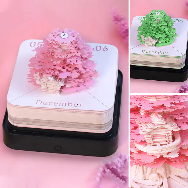 Tree House Paper Sculpture Calendar Tree House Paper Sculpture Calendar