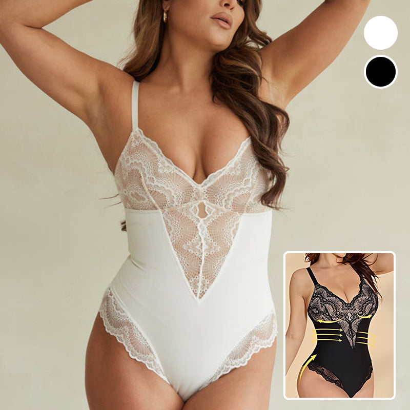 ✨Deep V-Neck Lace Sexy Bodysuit✨