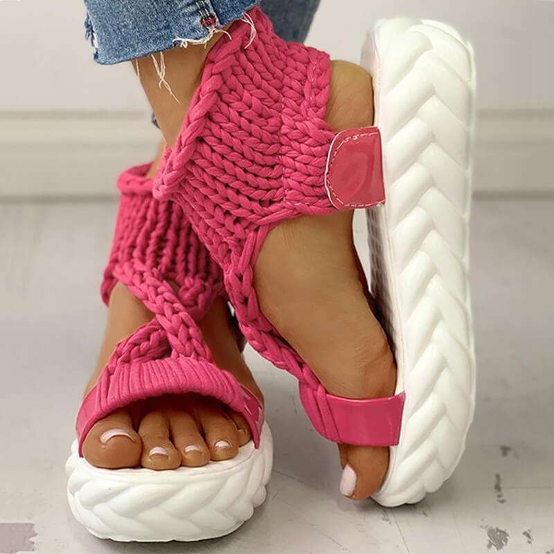 Venture™ Woven fabric thick sole sandals