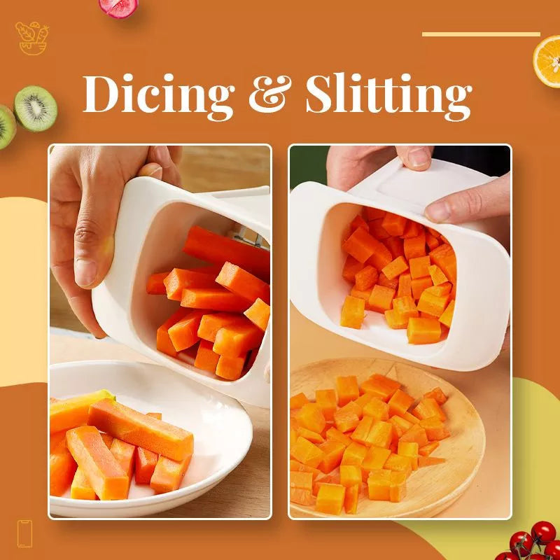 Mini kitchen hand press vegetable cutter