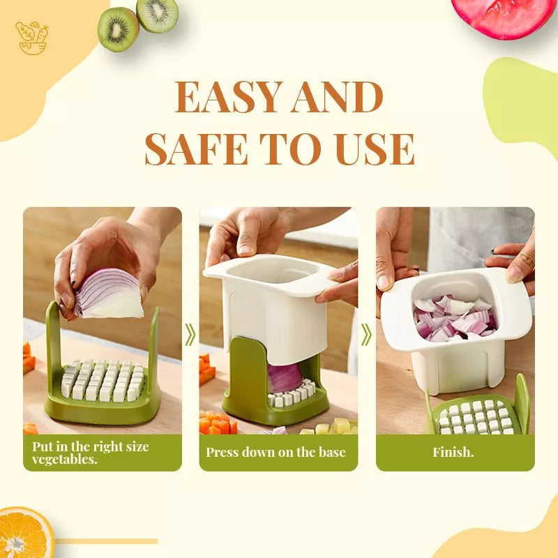 Mini kitchen hand press vegetable cutter